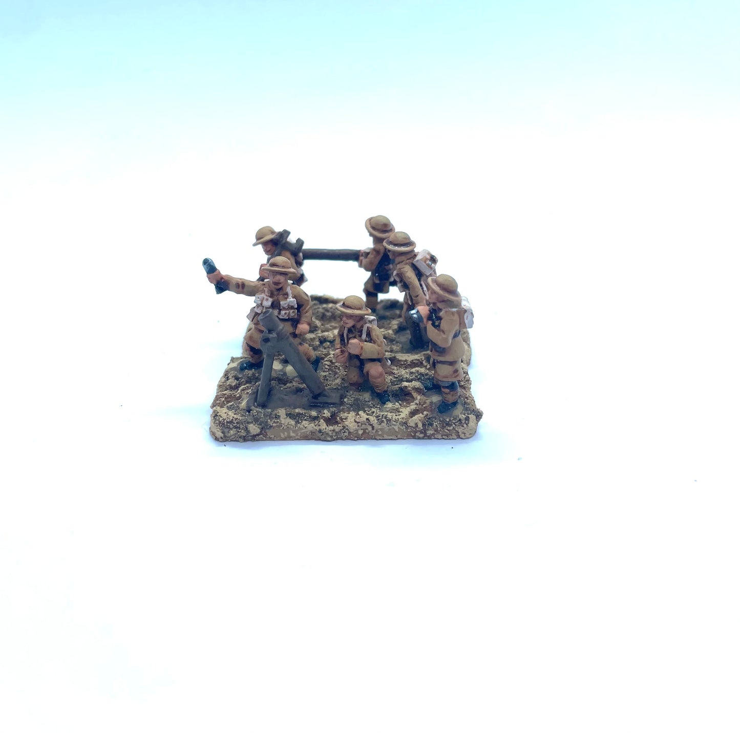 OC INF 17 D British Shorts M1916 Helmet Mortar Teams x2