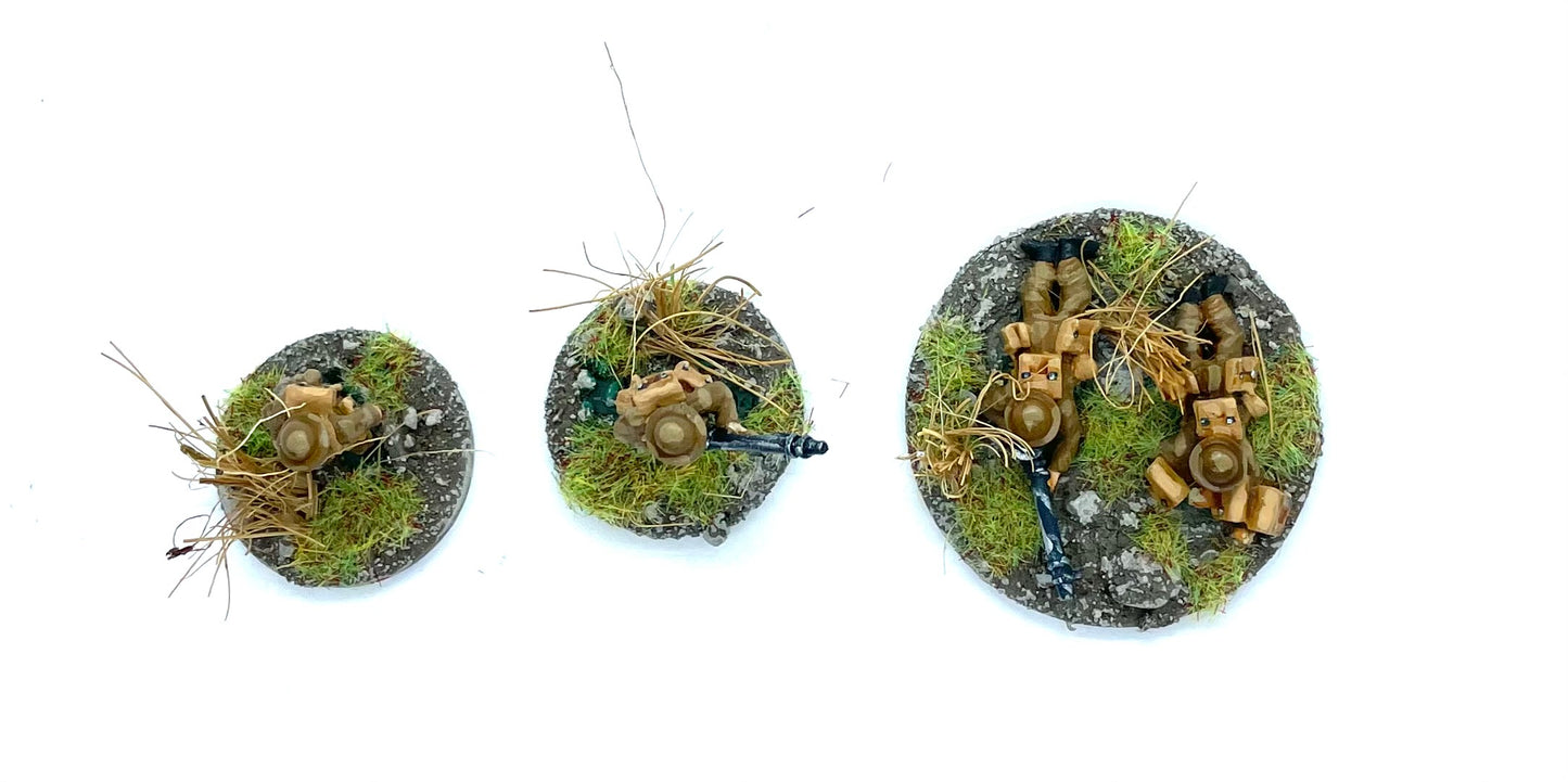 OC INF 2 B British M1916 Helmet LMG Lewis Gun Teams x4