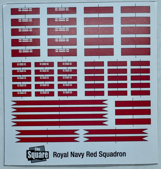ASF17 Royal Navy 17/18th Century Red Squadron Flags/Pennants