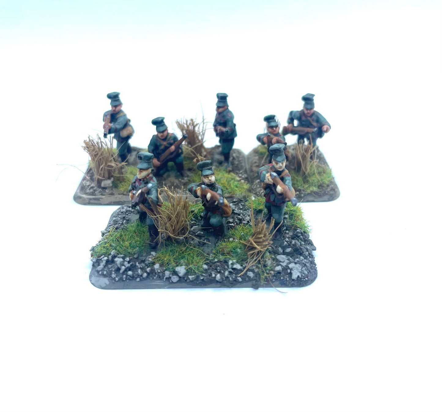 OC MSP CAV 23 German Uhlan Tschapska (Standing) (8 Standing Horses & Riders, 8 Dismounted)