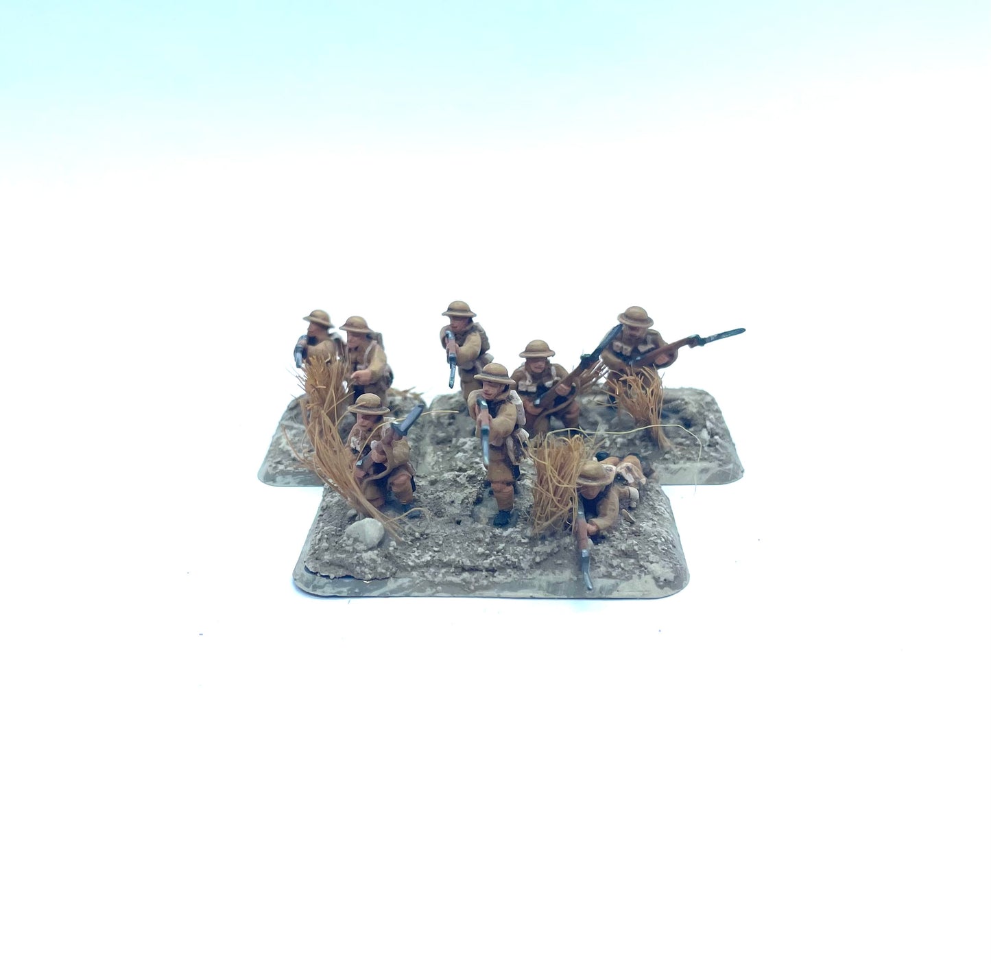 OC INF 17 A1 British Shorts M1916 Helmet SMLE Rifle x8