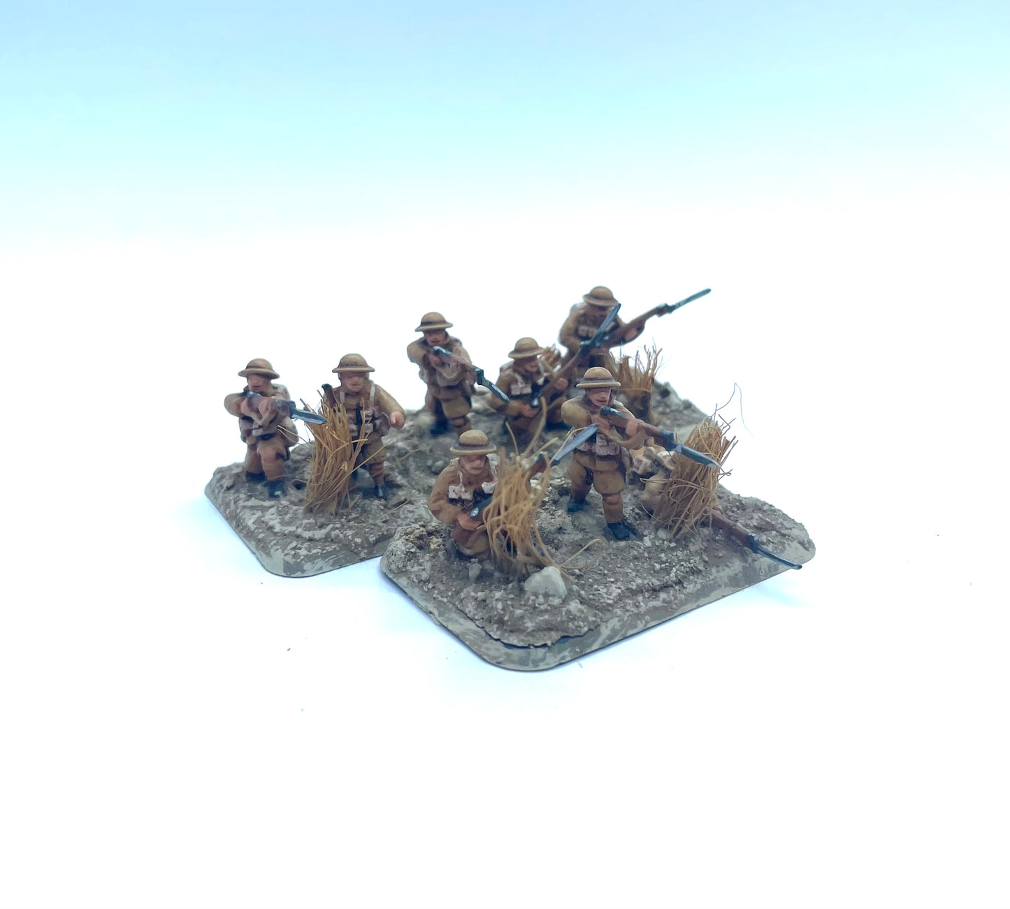 OC INF 17 A1 British Shorts M1916 Helmet SMLE Rifle x8