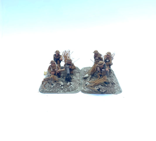 OC INF 17 C British Shorts M1916 Helmet MMG Teams Vickers x2