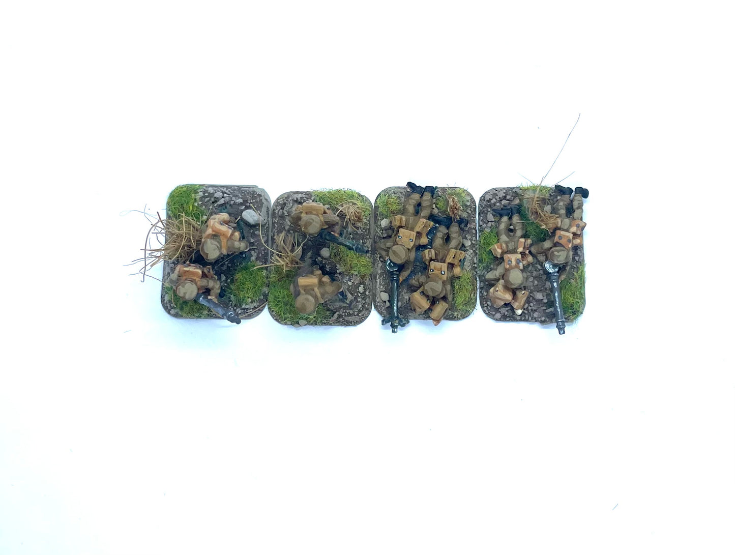 OC INF 1 B British Service Cap LMG Teams Lewis Gun x4