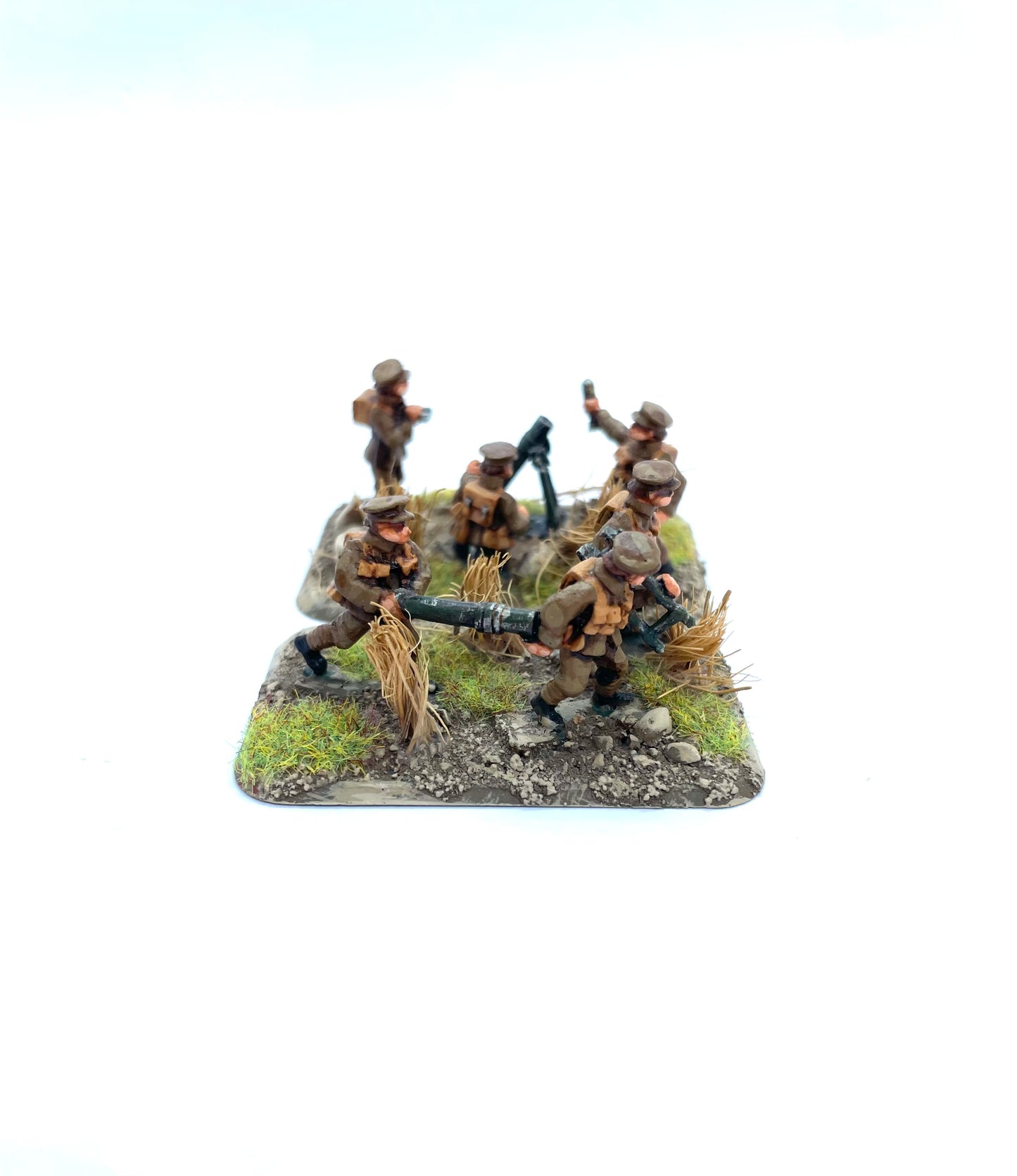 OC INF 1 D British Service Cap Mortar Teams x2