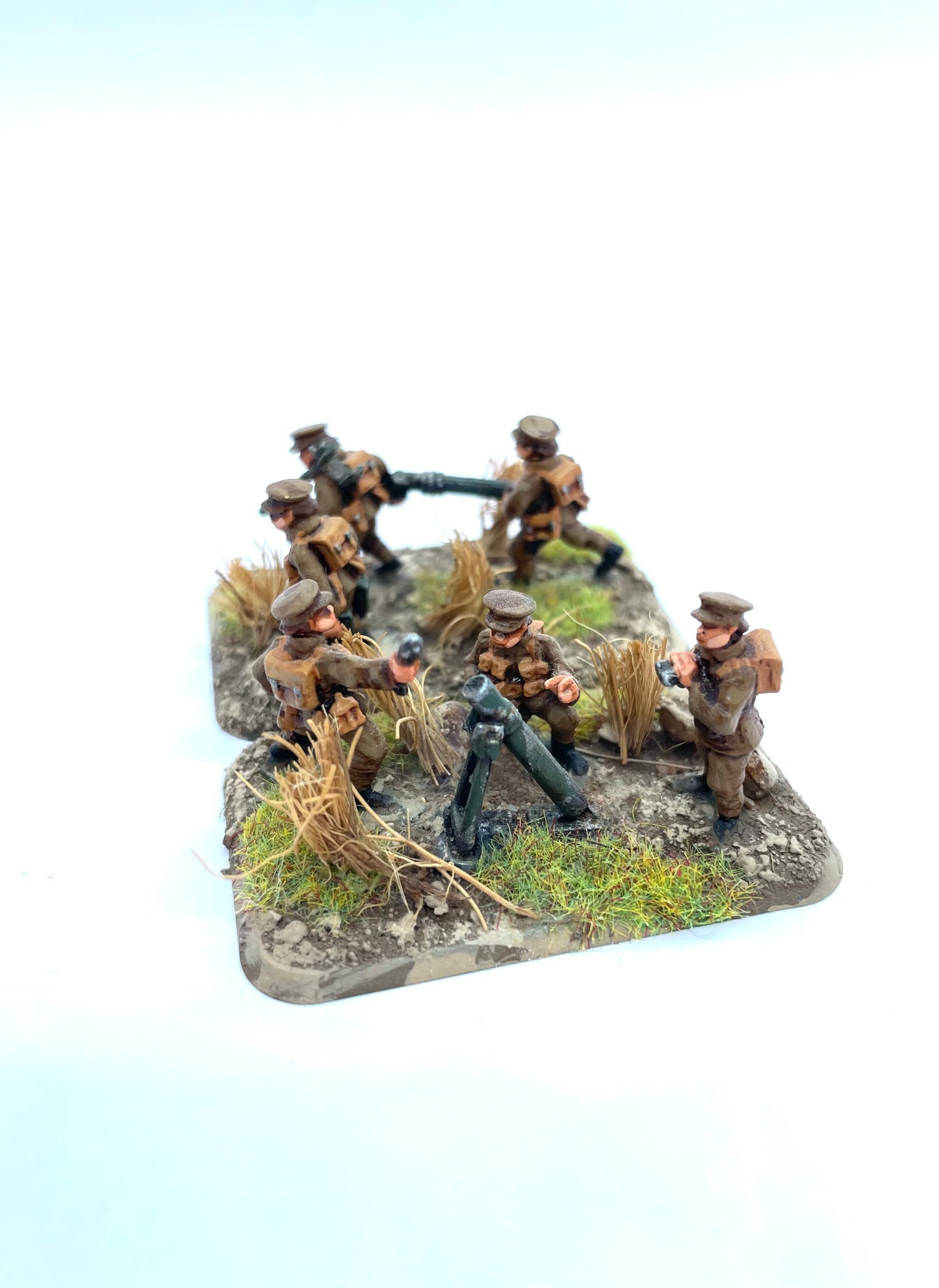 OC INF 1 D British Service Cap Mortar Teams x2