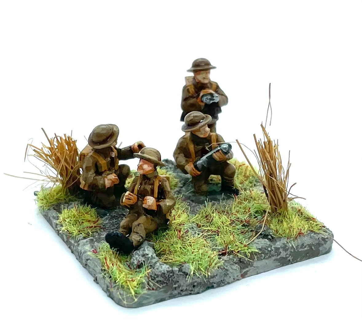 OC INF 2 E British M1916 Helmet Artillery Gun Crew x8