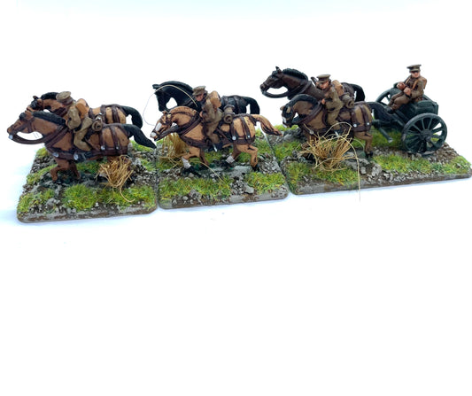 OC MSP ART 1 British Service Cap (Standing 6 Horse Limber & Crew, 2 Guns & 4 Dismounted Crew)