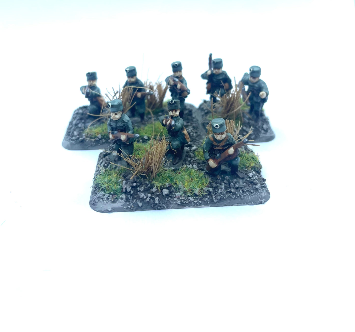 OC MSP CAV 22 German Hussar Busby (Standing) (8 Standing Horses & Riders, 8 Dismounted)