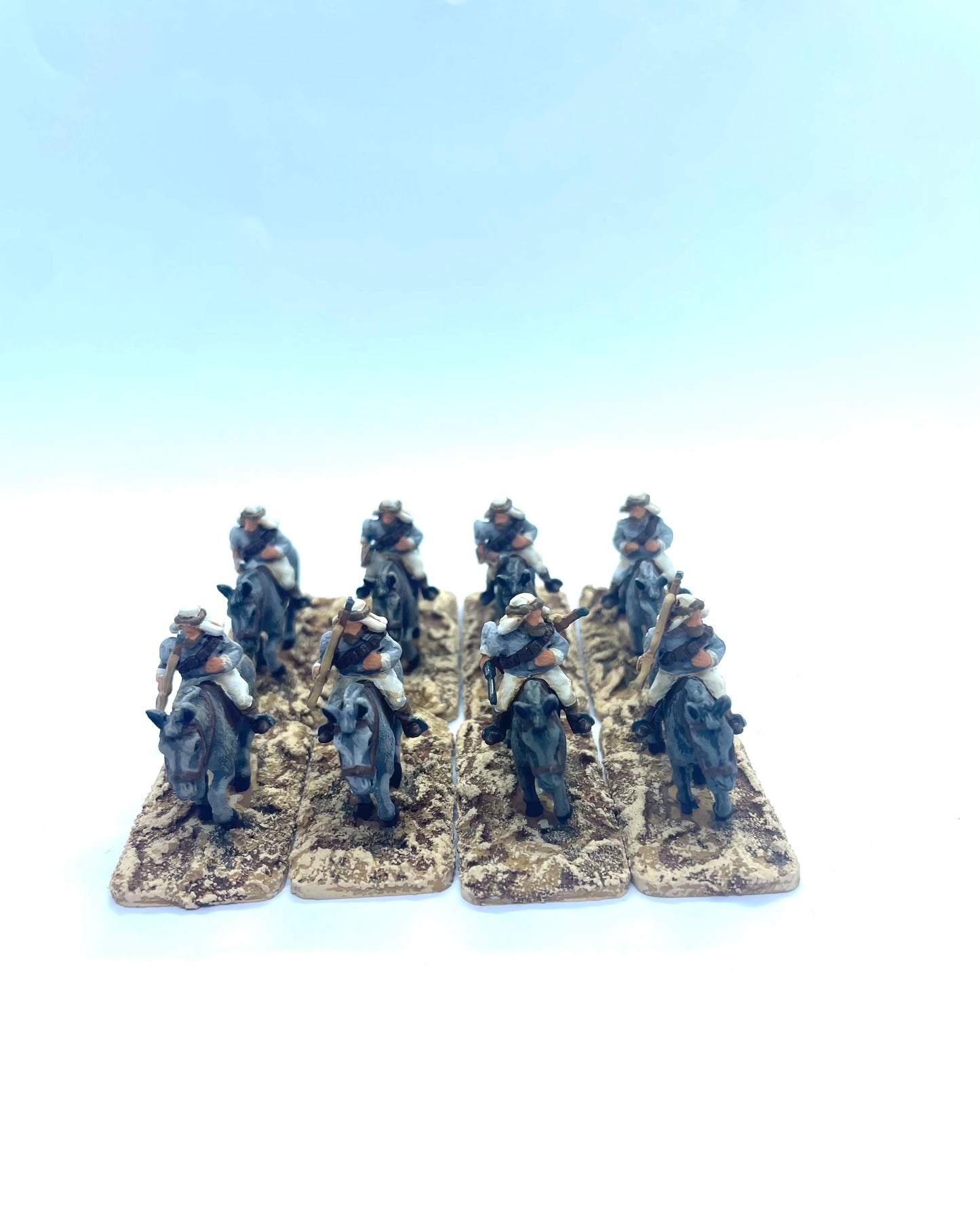 OC MSP CAV 72 Arab Mounted Infantry (8 Standing Mules & Riders,  8 Dismounted Infantry)